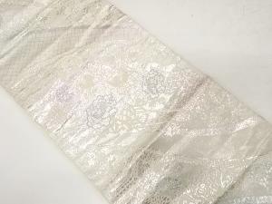 花車に屋敷風景模様織り出し袋帯